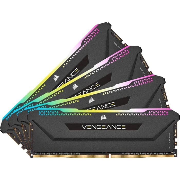 رم دسکتاپ DDR4 چهار کاناله 3600 مگاهرتز CL18 کورسیر مدل Vengeance RGB Pro SL ظرفیت 64 گیگابایت