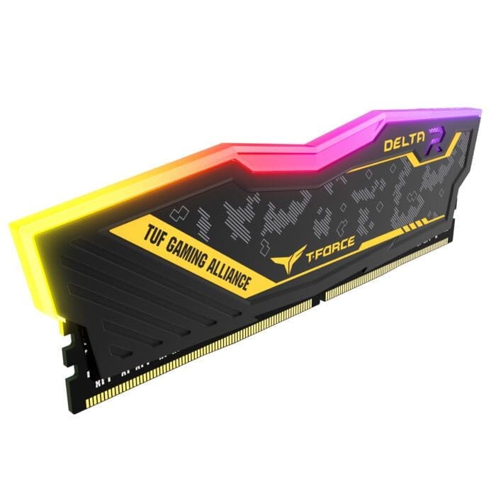 رم دسکتاپ DDR4 تک کاناله 3200 مگاهرتز CL16 تیم گروپ مدل DELTA TUF ظرفیت 16 گیگابایت