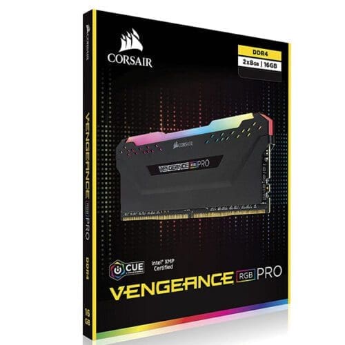 رم دسکتاپ DDR4 دو کاناله 3600 مگاهرتز CL18 کورسیر مدل VENGEANCE RGB PRO ظرفیت 16 گیگابایت