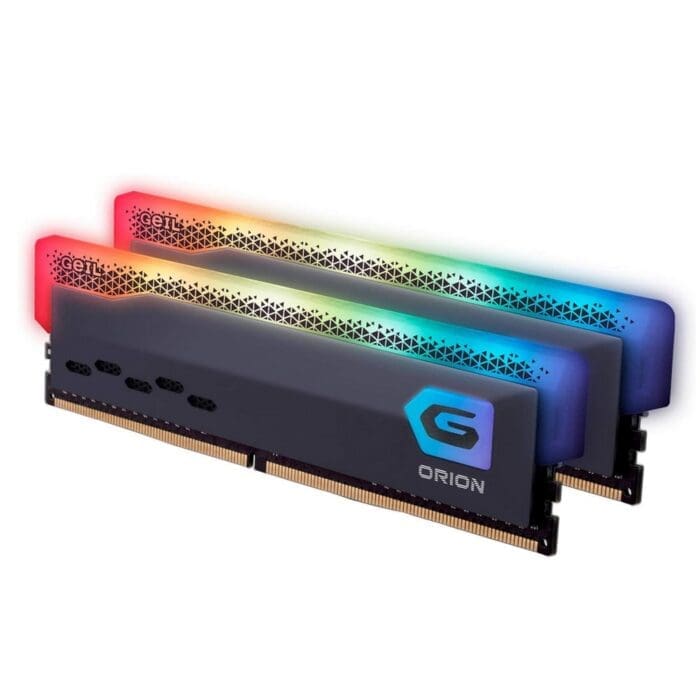 رم دسکتاپ DDR4 دو کاناله 3200 مگاهرتز CL16 گیل مدل Orion RGB ظرفیت 32 گیگابایت