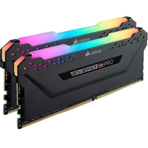 رم دسکتاپ DDR4 دو کاناله 3200 مگاهرتز CL16 کورسیر مدل VENGEANCE RGB PRO ظرفیت 16 گیگابایت