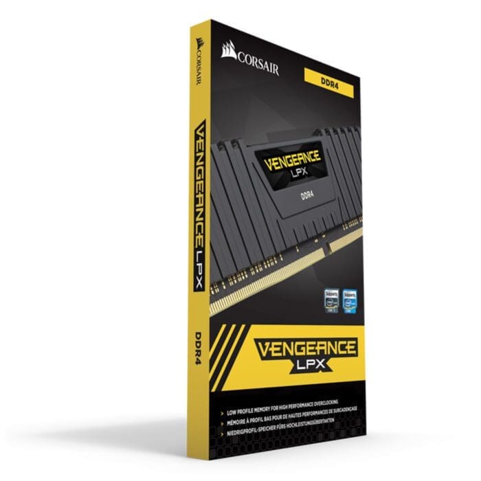 رم دسکتاپ DDR4 دو کاناله 2400 مگاهرتز CL16 کورسیر مدل VENGEANCE LPX ظرفیت 32 گیگابایت