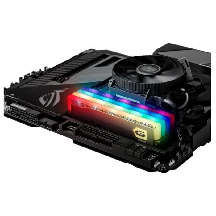 رم دسکتاپ DDR4 دو کاناله 3200 مگاهرتز CL16 گیل مدل Orion RGB ظرفیت 32 گیگابایت