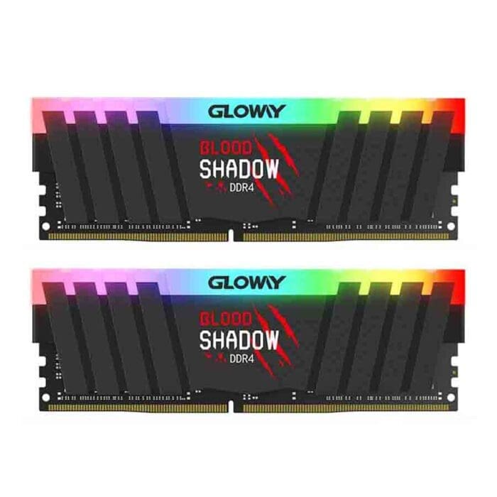 رم دسکتاپ DDR4 دو کاناله 3200 مگاهرتز CL16 گلووی مدل Blood Shadow ظرفیت 16گیگابایت