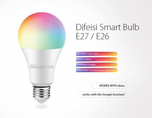 لامپ هوشمند شیائومی Xiaomi Difeisi Wi-Fi Smart Bulb Multi Color A60-Bulb E27 DFS-EC-0001 چند رنگ فروشگاه اینترنتی زیکتز