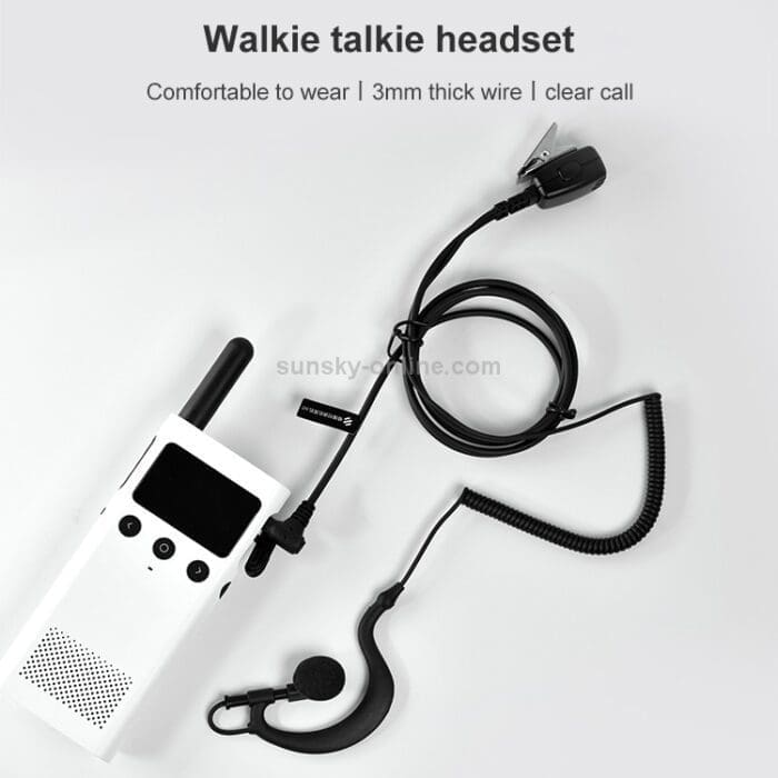 هدست سیمی واکی تاکی walkie-talkie H1 headset wired intercom headset ear-hook 3.5MM (اورجینال پلمپ ارسال فوری) فروشگاه اینترنتی زیکتز