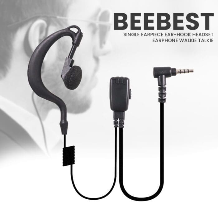 هدست سیمی واکی تاکی walkie-talkie H1 headset wired intercom headset ear-hook 3.5MM (اورجینال پلمپ ارسال فوری) فروشگاه اینترنتی زیکتز