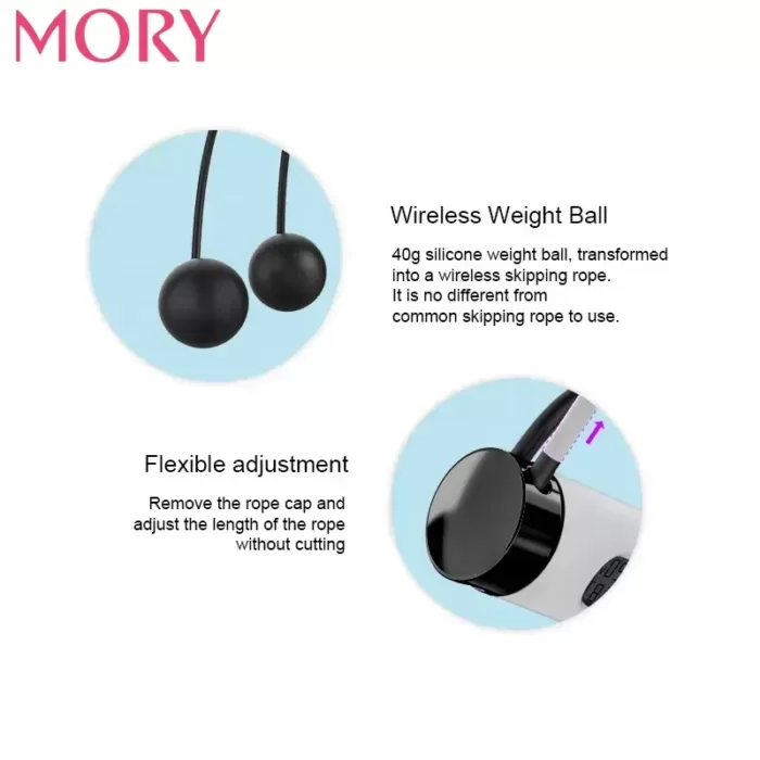 طناب ورزشی هوشمند مدل MORY-intelligent jump rope-j01 (اورجینال پلمپ ارسال فوری) فروشگاه اینترنتی زیکتز