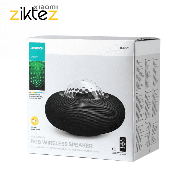 رقص نور اسپیکر بلوتوث جویروم مدل Joyroom Speaker JR-MS02 (اورجینال با گارانتی) فروشگاه اینترنتی زیکتز