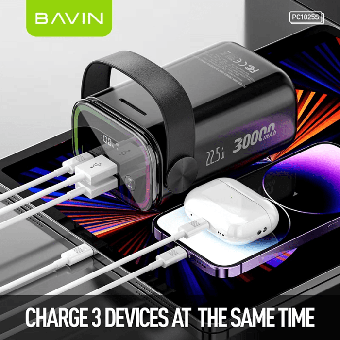 پاوربانک 30000 باوین 22.5وات Bavin PC1025S Power Bank (اورجینال ارسال فوری) فروشگاه اینترنتی زیکتز