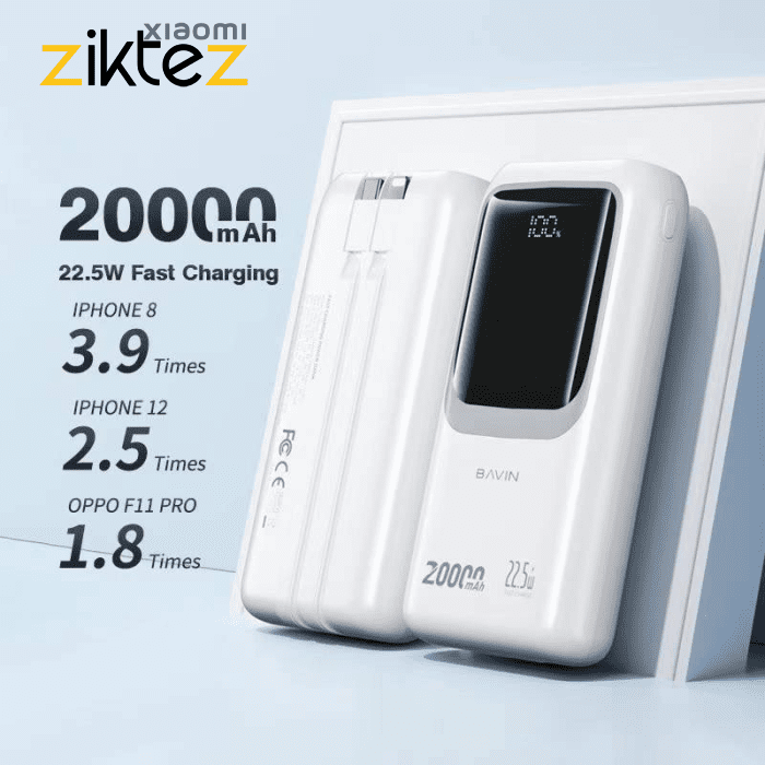 پاوربانک 20000 باوین 22.5وات Bavin PC1030S (اورجینال ارسال فوری) فروشگاه اینترنتی زیکتز