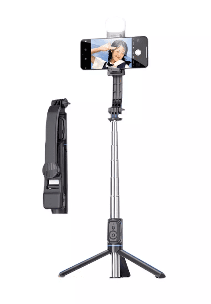 مونوپاد و سه پایه شاتر دار باوین Bavin AP-13 Selfie Stick Tripod همراه با چراغ (اورجینال ارسال فوری) فروشگاه اینترنتی زیکتز