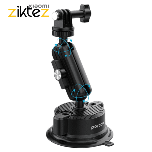 پایه موبایل و دوربین هولدر پایه مکشی Porodo 2in1 Mobile and Camera Mount with Suction Base(اورجینال ارسال فوری) فروشگاه اینترنتی زیکتز