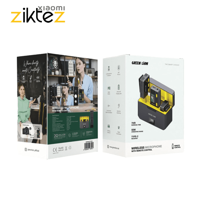 میکروفون بی سیم گرین لاین Green Lion Wireless Microphone GNWMICRTCBK (اورجینال ارسال فوری) فروشگاه اینترنتی زیکتز