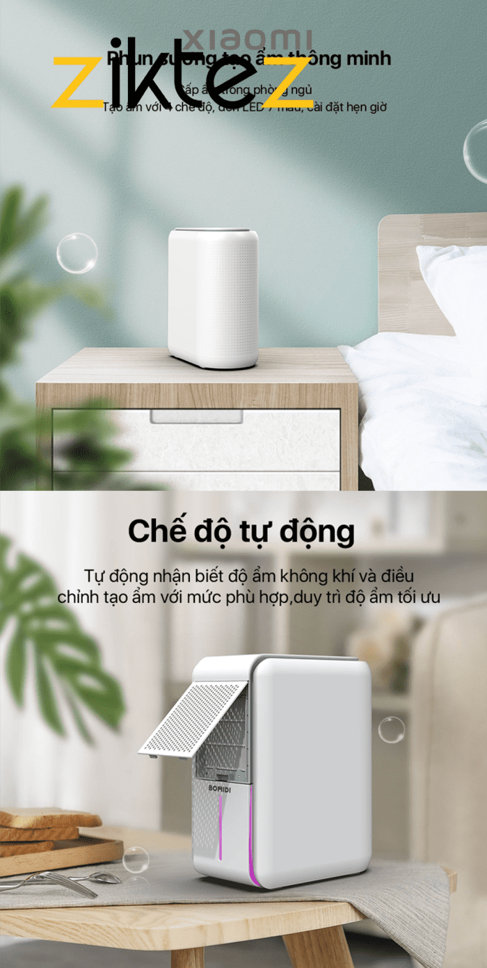 رطوبت گیر بخور سرد تصفیه هوا شیائومی بومیدی xiaomi Smart h2 (نسخه2 فول اورجینال) فروشگاه اینترنتی زیکتز