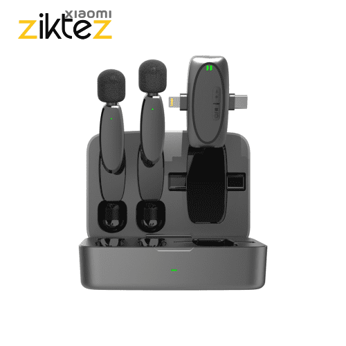 میکروفون بی سیم پرودو 2 فرستنده Porodo Wireless Lavalier Microphone PD-2MLAVCC (اورجینال ارسال فوری) فروشگاه اینترنتی زیکتز