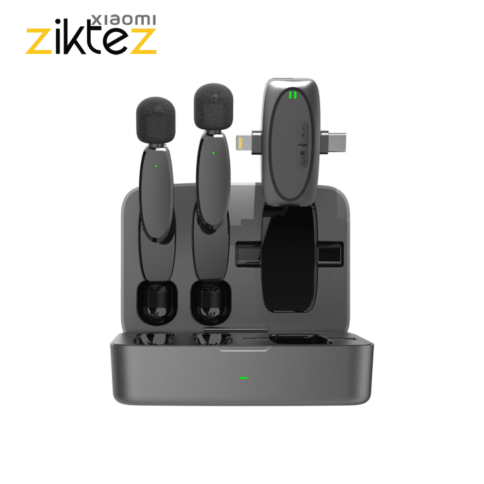 میکروفون بی سیم پرودو 2 فرستنده Porodo Wireless Lavalier Microphone PD-2MLAVCC (اورجینال ارسال فوری) فروشگاه اینترنتی زیکتز