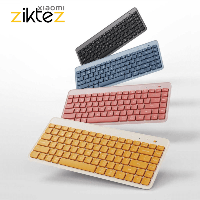 کیبورد بیسیم دو حالته شیائومی اتصال بلوتوث و دانگل وایرلس Xiaomi Portable Dual Mode Keyboard XMBXJPO1YM (اورجینال ارسال فوری) فروشگاه اینترنتی زیکتز