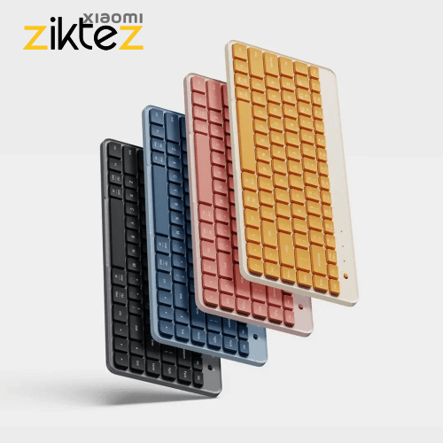 کیبورد بیسیم دو حالته شیائومی اتصال بلوتوث و دانگل وایرلس Xiaomi Portable Dual Mode Keyboard XMBXJPO1YM (اورجینال ارسال فوری) فروشگاه اینترنتی زیکتز