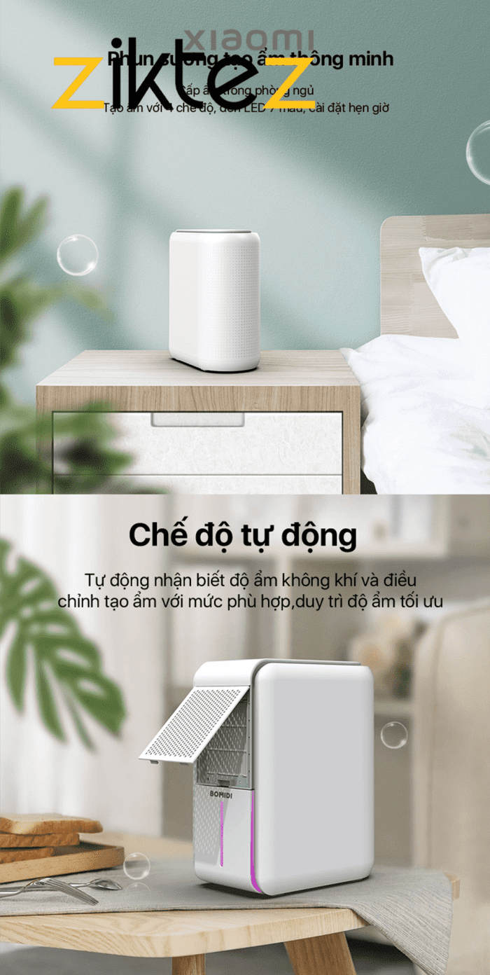 تصفیه هوا شیائومی رطوبت گیر رطوبت ساز xiaomi Smart h2 فروشگاه اینترنتی زیکتز