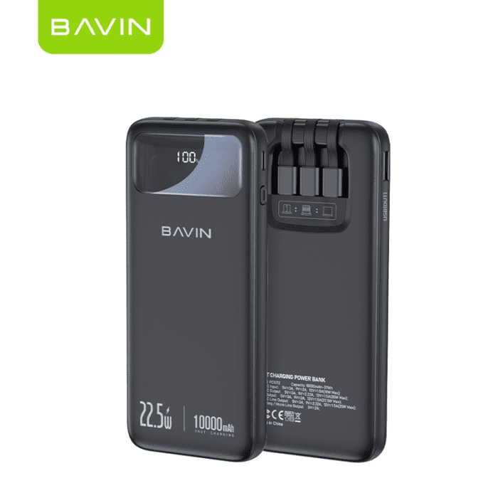 پاوربانک 10000 باوین 22.5 وات Bavin PC1072S (اورجینال ارسال فوری) فروشگاه اینترنتی زیکتز